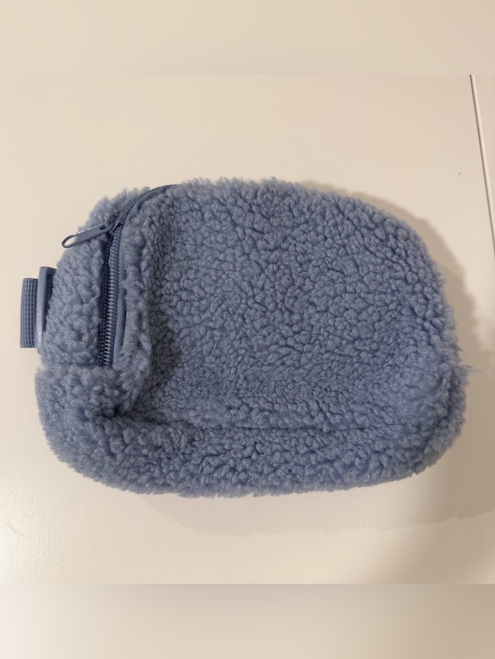 Blue Faux Fur Fanny Pack